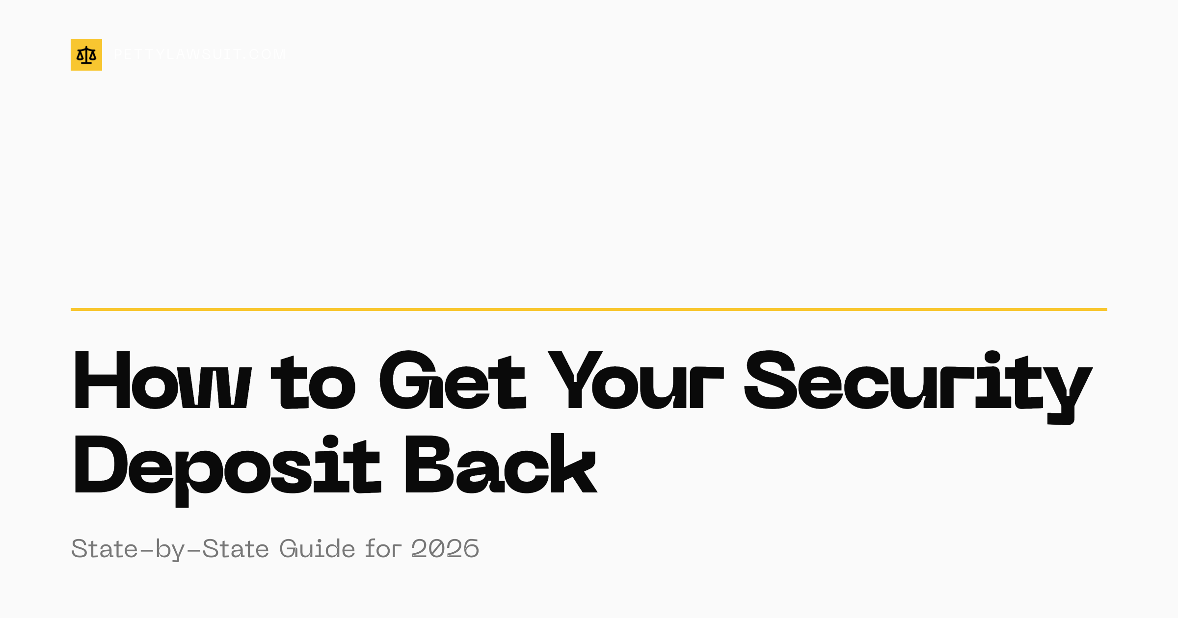 How to get your security deposit back, state-by-state guide for renters